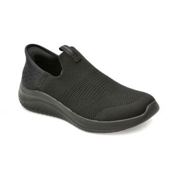Pantofi sport SKECHERS negri, ULTRA FLEX 3.0, din material textil