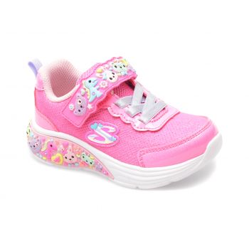Pantofi sport SKECHERS roz, MY DREAMERS, din material textil