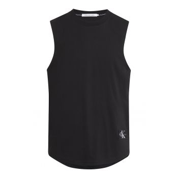 Top de bumbac cu detaliu logo