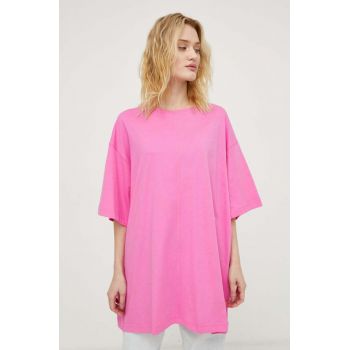 2NDDAY tricou din bumbac femei, culoarea roz