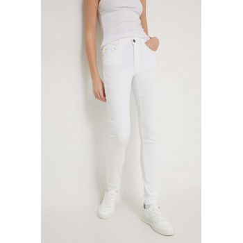 Desigual jeansi femei, culoarea alb ieftini