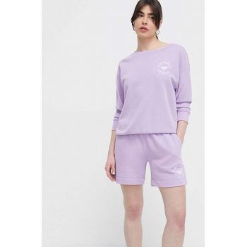 Emporio Armani Underwear pantaloni scurti de plaja culoarea violet