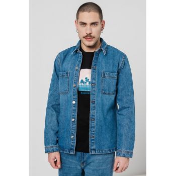 Jacheta de bumbac organic si denim de firma originala