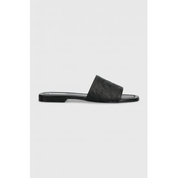 Karl Lagerfeld papuci BRIO femei, culoarea negru, KL85400