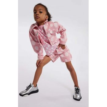 Marc Jacobs pantaloni scurti din denim pentru copii culoarea roz, modelator, talie reglabila la reducere