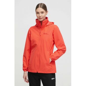 Jack Wolfskin jacheta de exterior Stormy Point culoarea rosu