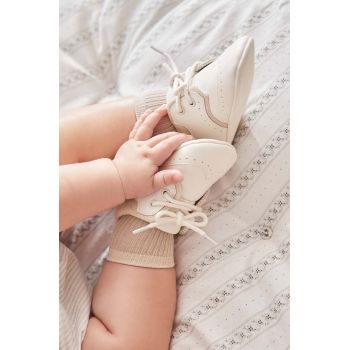 Mayoral Newborn pantofi pentru bebelusi culoarea bej ieftin