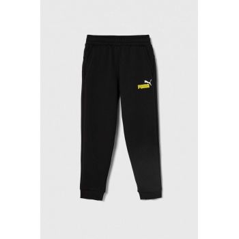 Puma pantaloni copii culoarea negru, melanj