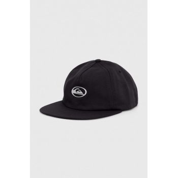 Quiksilver șapcă de baseball pentru copii SATURN YOUTH culoarea negru, cu imprimeu ieftina