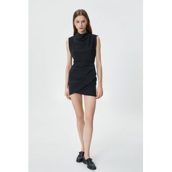 Rochie mini cu pliuri