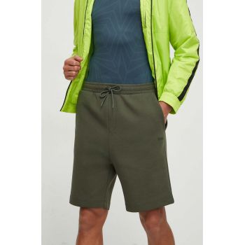 BOSS Green pantaloni scurți bărbați, culoarea verde 50506120