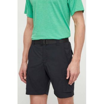 Columbia pantaloni scurți sport Silver Ridge Utility bărbați, culoarea negru 2030744 de firma originali