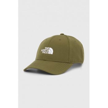 The North Face sapca Recycled 66 Classic Hat culoarea verde, cu imprimeu, NF0A4VSVPIB1