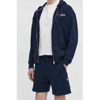 Tommy Jeans pantaloni scurti din bumbac culoarea albastru marin