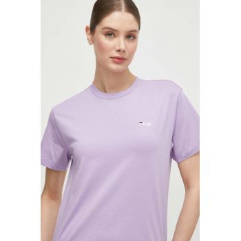 Fila tricou din bumbac culoarea violet