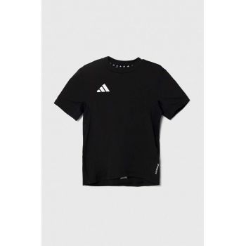 adidas tricou copii culoarea negru, cu imprimeu