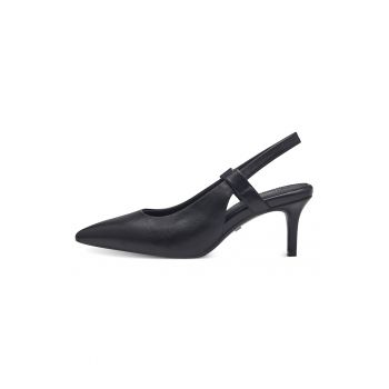 Pantofi slingback din piele ecologica