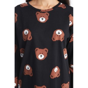 Pijama de bumbac cu ursuleti