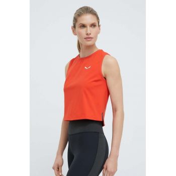 Salewa top sport Pedroc Dry Responsive femei, culoarea rosu