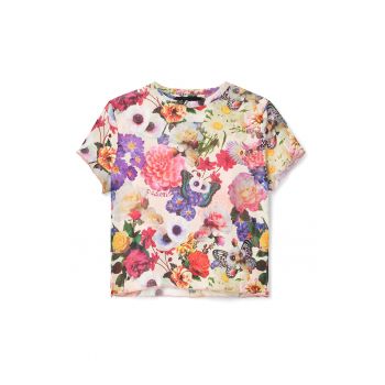Tricou cu imprimeu floral ieftin