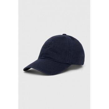 Gant șapcă de baseball din bumbac culoarea albastru marin, cu imprimeu de firma originala