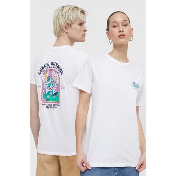 Kaotiko tricou din bumbac culoarea alb, cu imprimeu