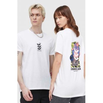 Kaotiko tricou din bumbac culoarea alb, cu imprimeu