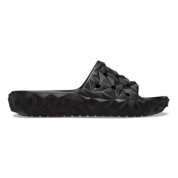 Papuci Crocs Classic Geometric Slide v2 Negru - Black ieftini