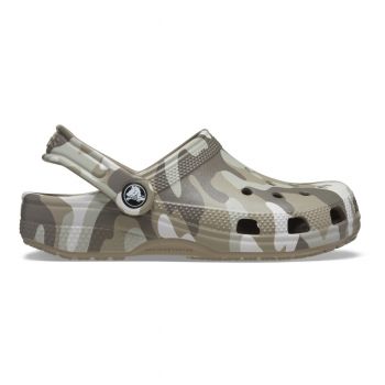 Saboti Crocs Classic Camo Clog Kids Maro - Mushroom/Multi