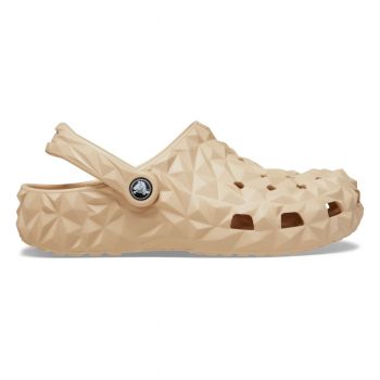 Saboti Crocs Classic Geometric Clog Bej - Shitake ieftini