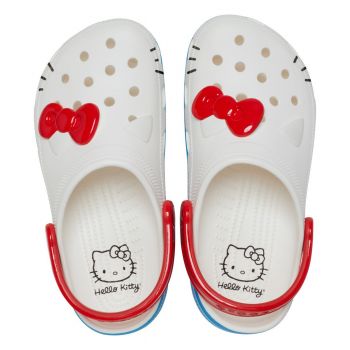 Saboti Crocs Classic I Am Hello Kitty Clog Alb - White de firma originali