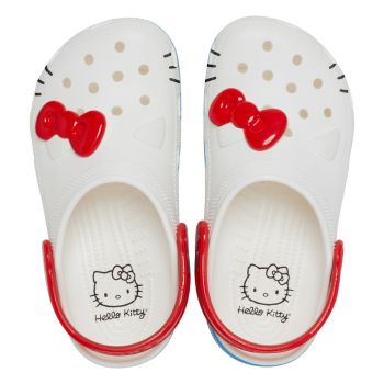 Saboti Crocs Classic I Am Hello Kitty Clog Kids Alb - White de firma originali