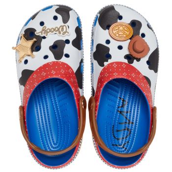 Saboti Crocs Classic Toy Story Woody Clog Albastru - Blue Jean