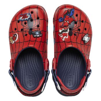 Saboti Crocs Team SpiderMan All Terrain Clog Kids Albastru - Navy ieftini