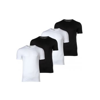 Set de tricouri cu decolteu la baza gatului - 4 piese de firma original