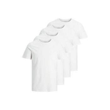 Set de tricouri cu decolteu la baza gatului Basic - 4 piese ieftin