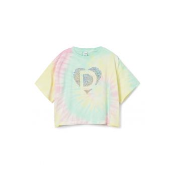 Tricou lejer cu imprimeu tie-dye la reducere