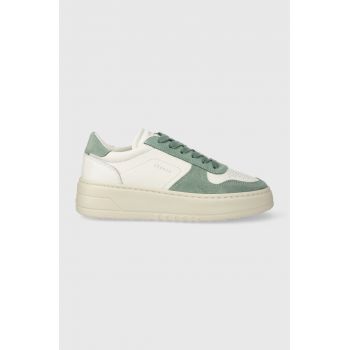 Copenhagen sneakers din piele CPH77 culoarea verde de firma originali