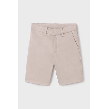 Mayoral pantaloni scurti copii slim culoarea bej