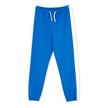 Pantaloni de trening cu dungi laterale la reducere