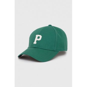 Pepe Jeans șapcă de baseball din bumbac NOAH JR culoarea verde, cu imprimeu ieftina