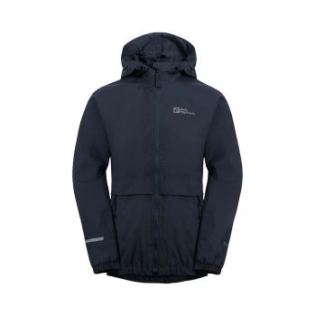 Jack Wolfskin geaca de ploaie copii RAINY DAYS culoarea albastru marin