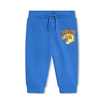 Kenzo Kids pantaloni de trening din bumbac pentru copii cu imprimeu