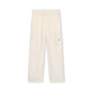 Michael Kors pantaloni copii culoarea bej, neted