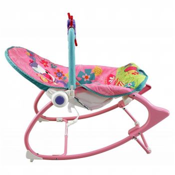 Balansoar multifunctional cu vibratii Pink Monkey ieftin