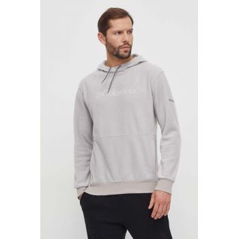 Columbia hanorac fleece Steens Mountain culoarea gri, cu glugă, cu imprimeu 2054331 de firma original