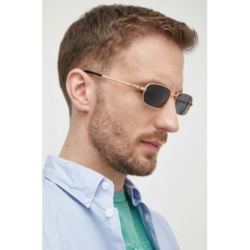 Gucci ochelari de soare barbati, culoarea auriu de firma originali