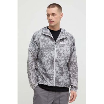 Jack Wolfskin jacheta de exterior Prelight Wind culoarea gri de firma originala