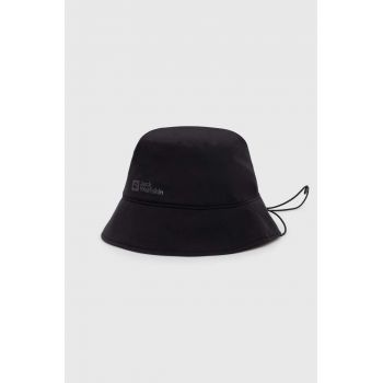 Jack Wolfskin pălărie Rain Bucket culoarea negru 1911891