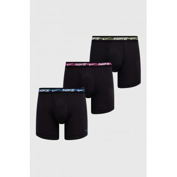 Nike boxeri 3-pack barbati, culoarea roz de firma originali